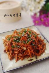 胡萝卜炒肉丝