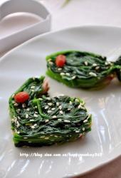 芝麻枸杞拌菠菜