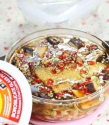 鲜辣香菇熏干鱼汤