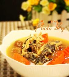 甘笋无花果煲菜花鱼