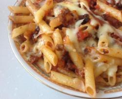 芝士焗番茄肉酱通心粉