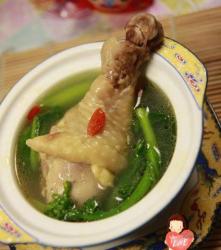 菜心鸡汤