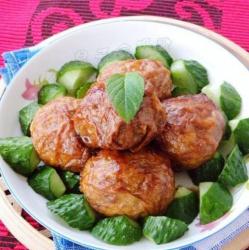 红烧油面筋塞肉