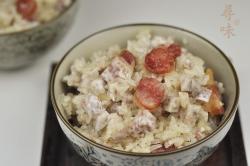 简单美味-腊肠芋头糯米饭