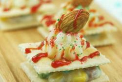 什锦沙拉饼干塔