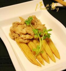 珍珠笋炒鸡肉