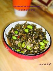 毛豆炒雪菜