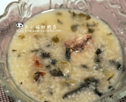 菜干蚝豉咸猪骨粥
