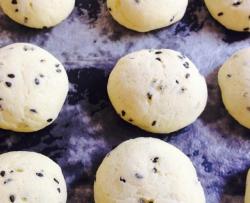 超简单的芝麻麻薯饼