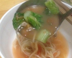 番茄肉丝白菜面