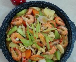 蔬菜炖大虾