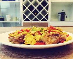 黄金酸辣蛋炒肉