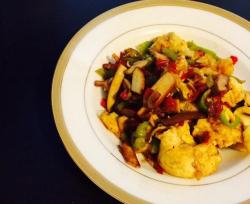 下饭菜 - 剁椒香干炒鸡蛋