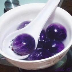 紫番薯湯圓