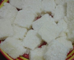 早餐椰蓉奶冻,韩式土豆饼,醪糟鸡蛋