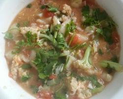 番茄西红柿面疙瘩汤