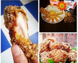 面包糠炸鸡翅