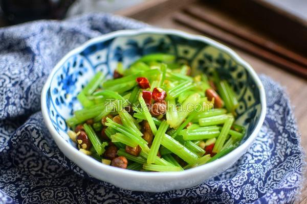 凉拌芹菜花生米图片大全集 美食照片 家常菜谱真实高清图片欣赏