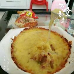 虾仁火腿土豆泥焗饭