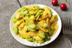 素炒玉米笋蚕豆