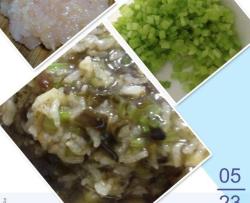 榄菜西芹鸡蓉粥