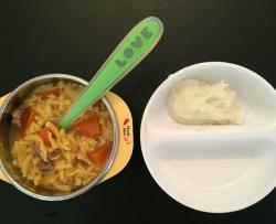 宝宝辅食|番茄牛肉+山药泥