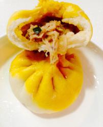 双色白萝卜丝猪肉包子