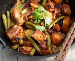 一定要用铁锅做的菜“排骨土豆炖豆角