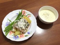 沙拉酱焗烤三文鱼