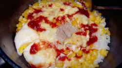 芝士茄汁猪排饭超简易版