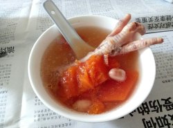 木瓜鸡爪花生汤