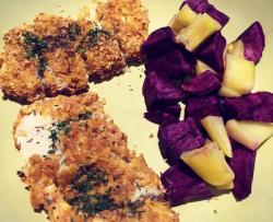 减脂增肌之燕麦烤柠檬龙利鱼