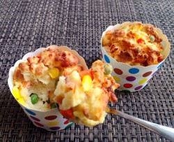 鲜虾蔬菜咸味马芬
空气炸锅版