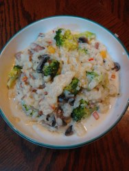 蘑菇培根蔬菜炖饭