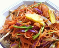 姜醋拌胡萝卜丝