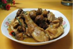 姬松茸烧土鸡的做法