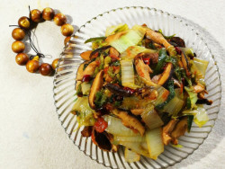 节后清肠胃首选的快手菜,拼的就是性价比干炒大白菜·圆满素食