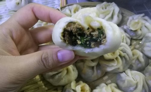 豆腐菠菜木耳包子