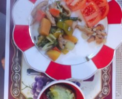 健身餐蔬菜什锦鸡胸肉➕红薯牛油果