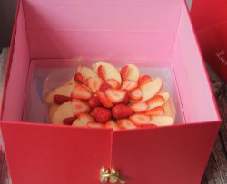 胡萝卜发糕紫薯陷水果蛋糕