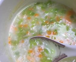 虾仁蔬菜粥