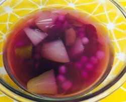 紫薯啤梨汤圆糖水