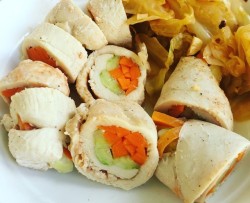 鸡胸肉蔬菜卷