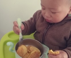 宝宝香蕉鸡蛋饼