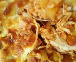 番茄土豆熏肉焗饭