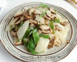 香菇肉丝辣炒山药