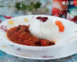 很下饭的一道墨西哥辣椒酱牛肉饭