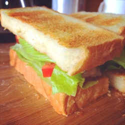 健康早餐之鸡肉三文治