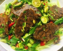 青柠檬凉拌酱牛肉