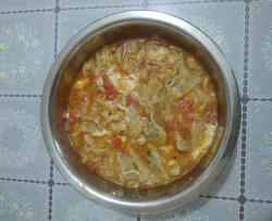 西红柿鸡蛋烩炸饼